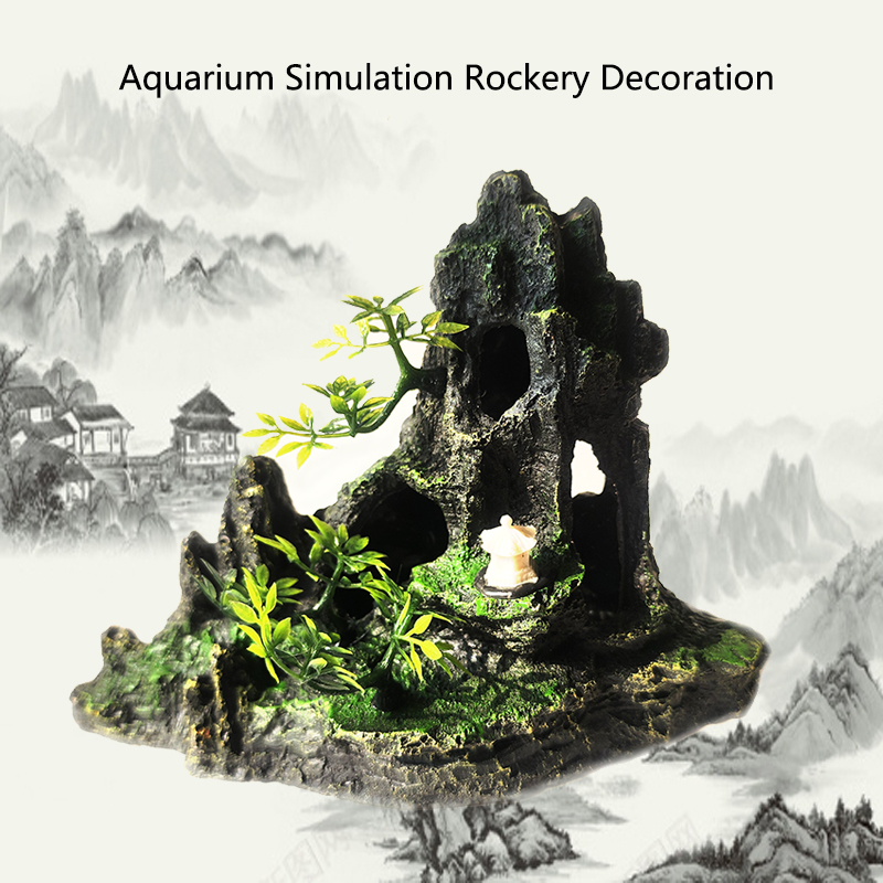 Aquarium Fish Games - Resina acquario Rockery decorazione di montagna