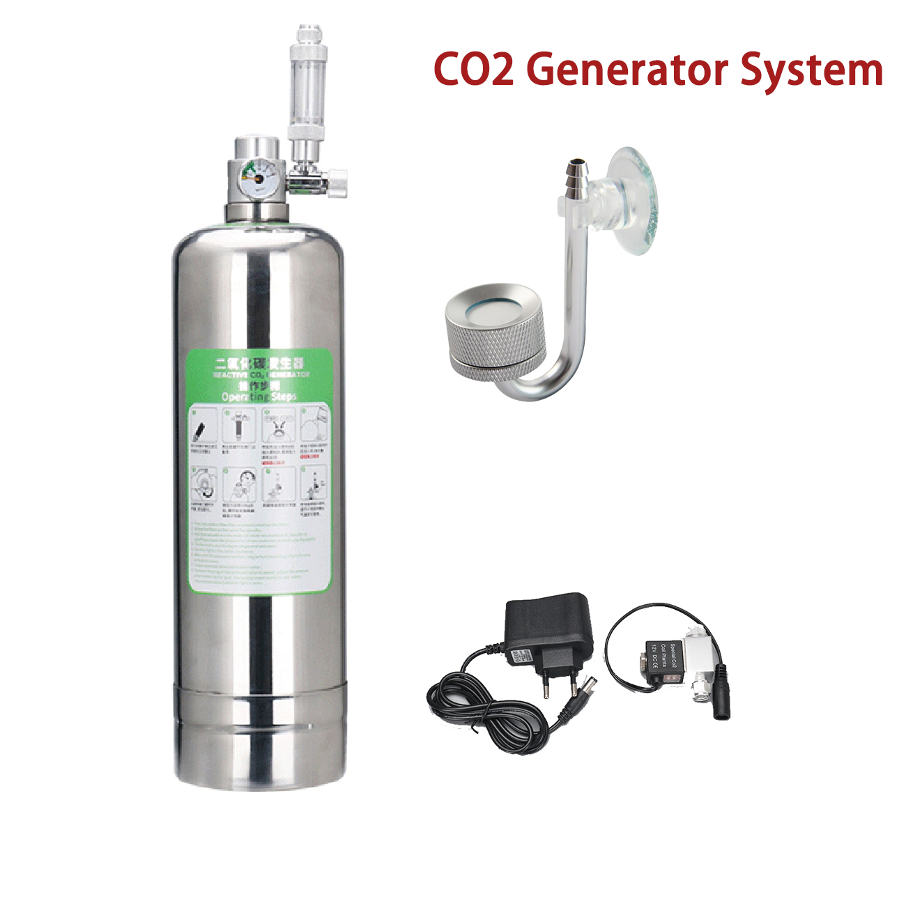 Aquarium Fish Store - Kit sistema generatore di CO2 per