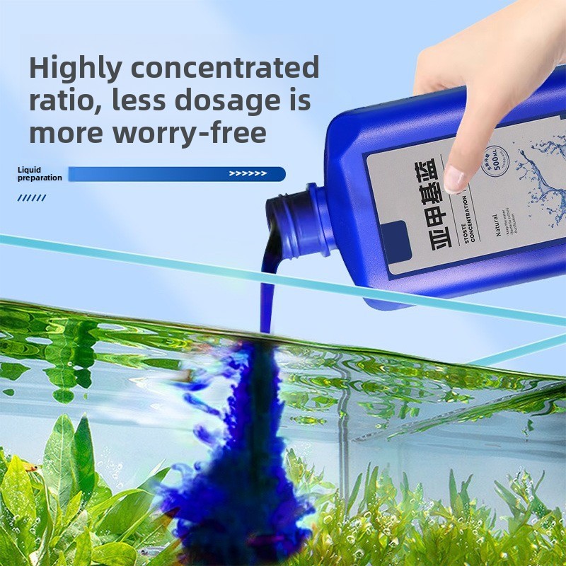 Aquarium Fish Medicine - 200ml/500ml Metilene Blu Concentrato per Acquario