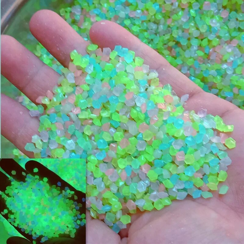 Aquarium Fish Store - 1000 pz 3-5mm Sabbia Luminosa Glow