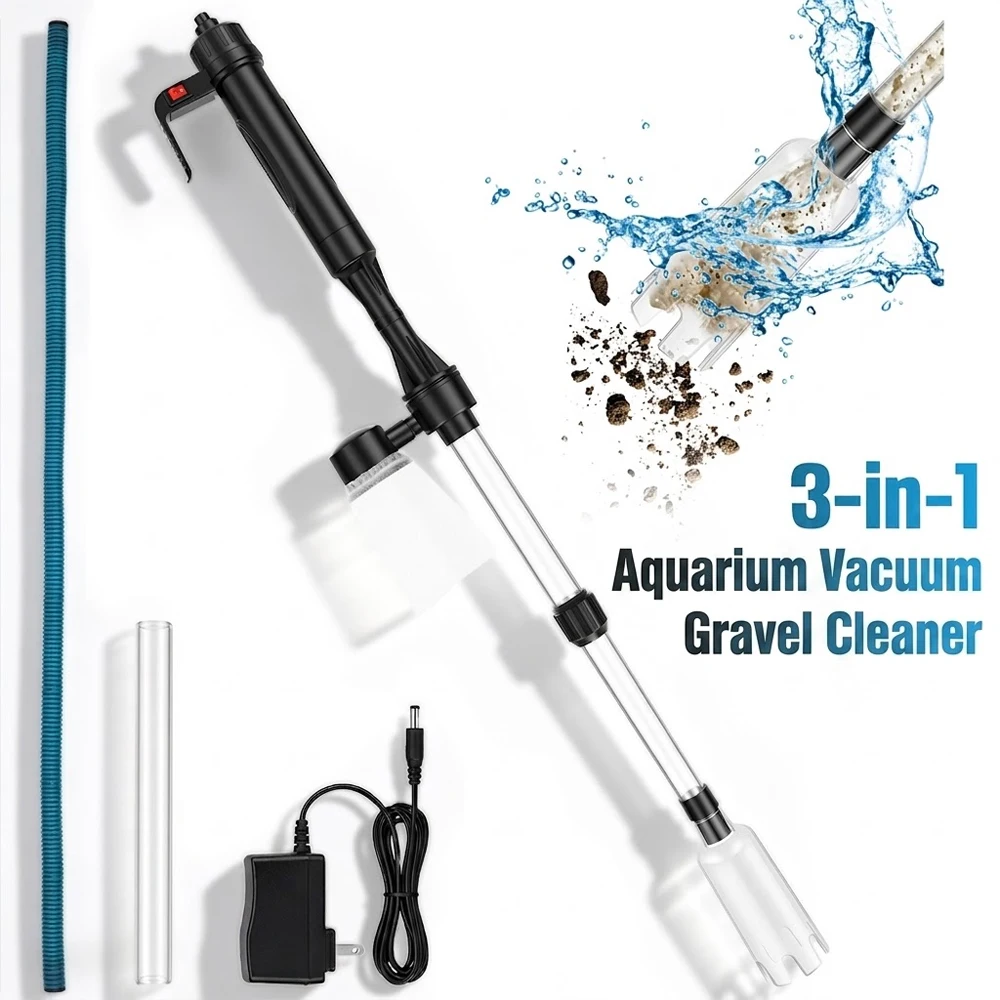 Aquarium Fish Maintenance - Aspiratore per Acquario 3 in 1