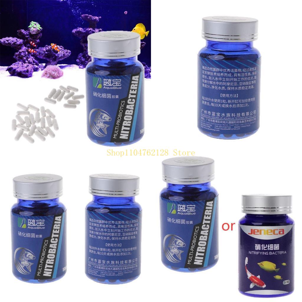 Aquarium Fish Medicine - Capsule batteri nitrificanti Purificazione biologica attività