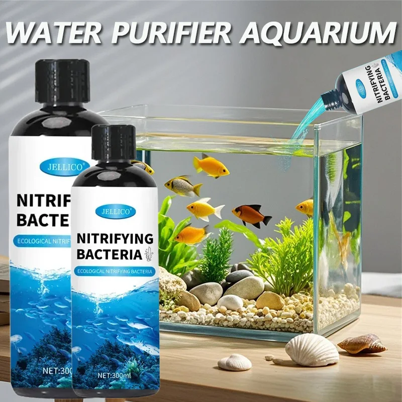 Aquarium Fish Medicine - 300ml Batteri Nitrificanti Liquido Serbatoio di