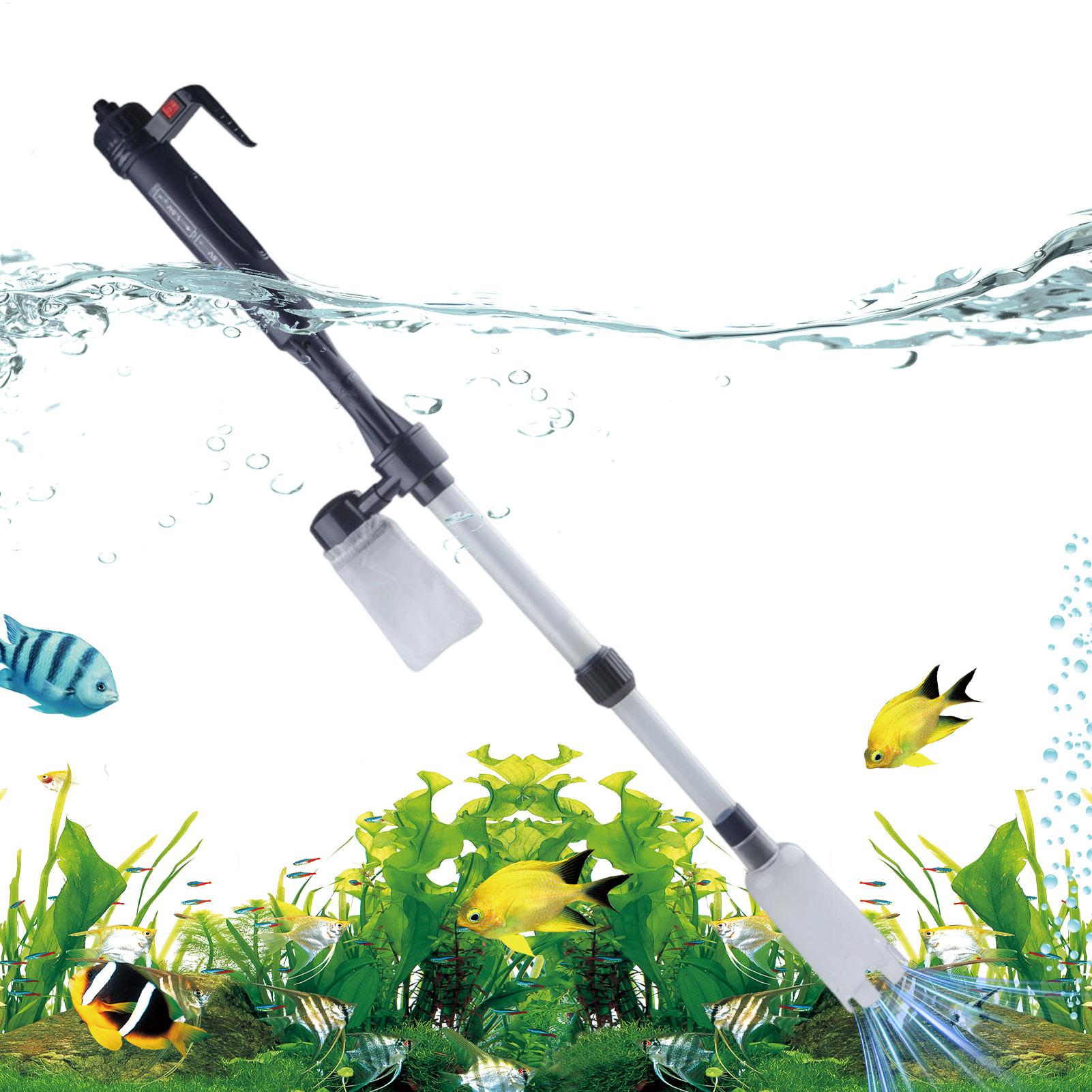 Aquarium Fish Maintenance - Aspiratore per Acquario Regolabile Telescopico USB
