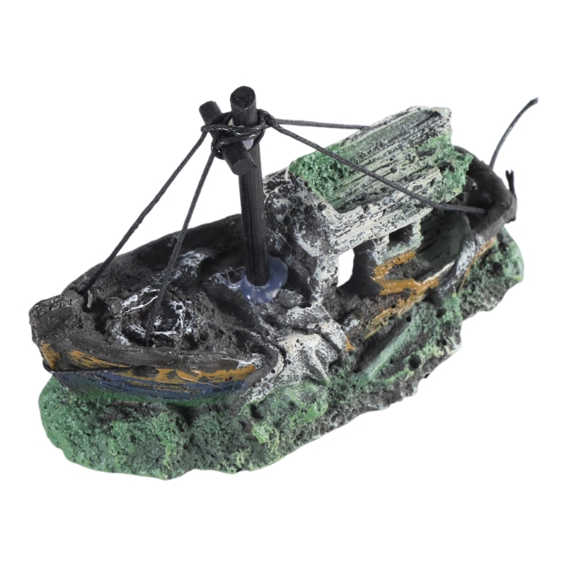 Acquario Nave affondata Decora - Aquarium Fish Hiding Places recensione e prezzo